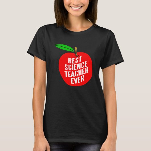 Best Science Teacher Ever Retro Teacher Designs Pr T-shirt (Voorkant)