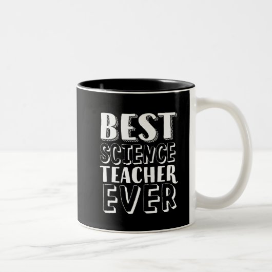 Best Science Teacher Ever Teacher's Day Gift Tweekleurige Koffiemok (Rechts)