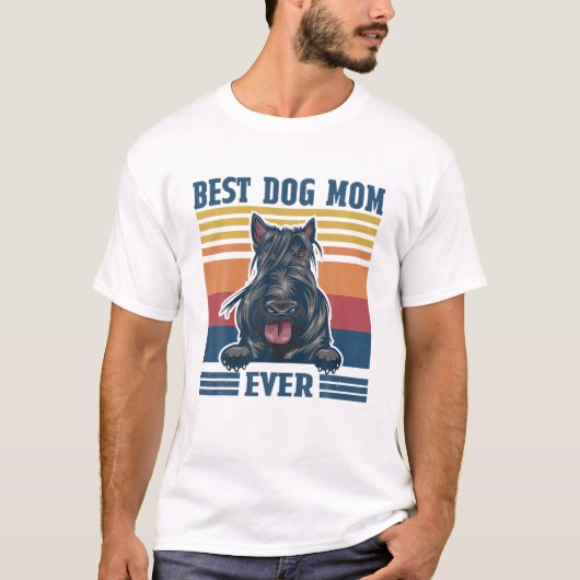 Best Scottish Terrier Mam Ever Funny Dog Mam Mothe T-shirt (Voorkant)