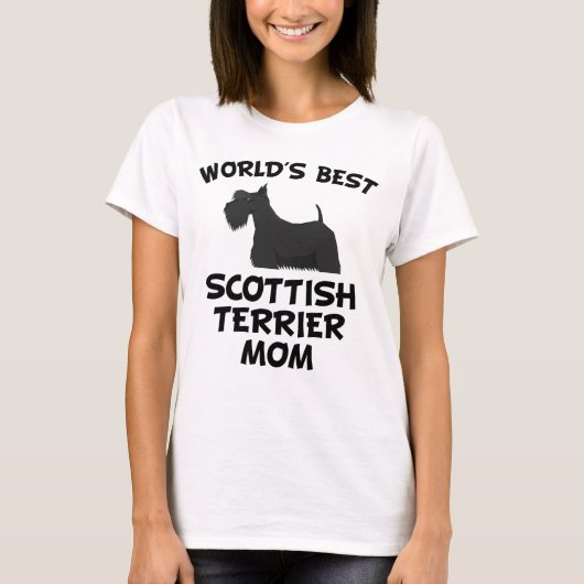 Best Scottish Terrier Mam ter wereld T-shirt (Voorkant)