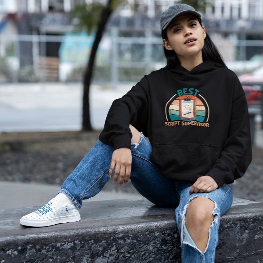 Best Script Supervisor - Retro Hoodie