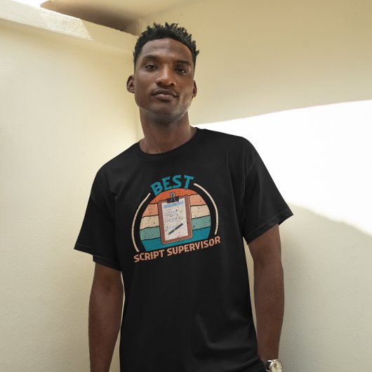 Best Script Supervisor - Retro T-shirt