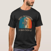 Best Seahorse Dad Oover Retro Seahorse Graphic Fat T-shirt (Voorkant)
