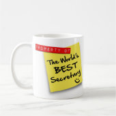 Best Secretary Post ter wereld Koffiemok (Links)