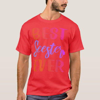 Best Seester ooit Design Cute Colorful Sister Sis T-shirt