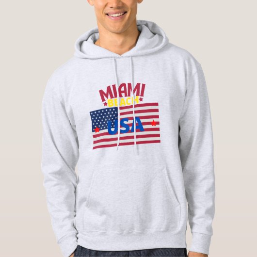 Best Seller Original Miami Beach USA True Classic Hoodie (Voorkant)
