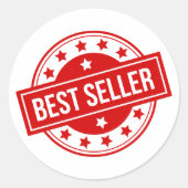Best Seller Ronde Sticker (Voorkant)