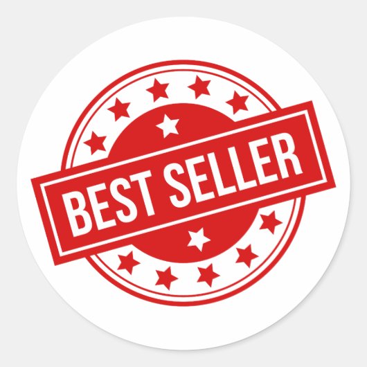 Best Seller Ronde Sticker (Voorkant)