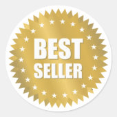 Best Seller Ronde Sticker (Voorkant)