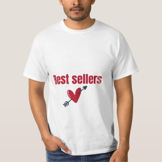 Best Sellers Valentine Heart Arrow T-Shirt (Voorkant)