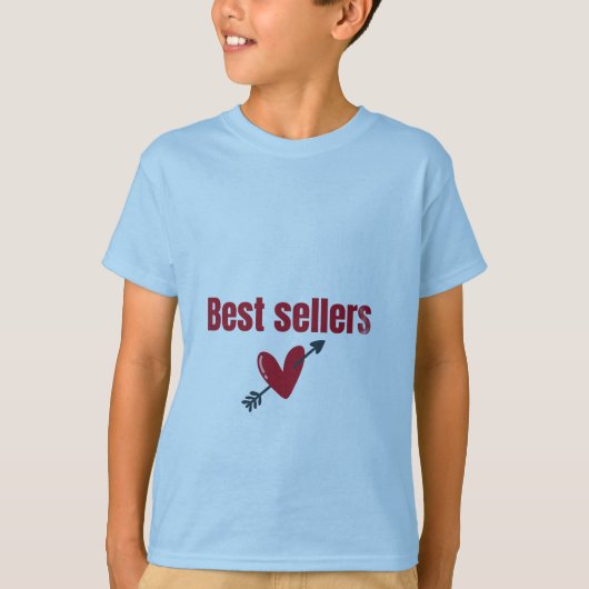 Best Sellers Valentine Heart Arrow T-Shirt (Voorkant)