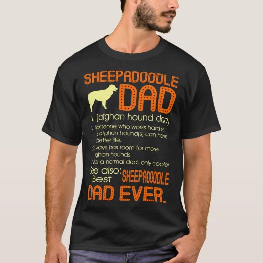 Best Sheepadoodle Dad Ever Fathers Vaderdag Gi T-shirt (Voorkant)
