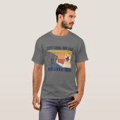 Best Shiba Inu Pap Ever Vaderdag Kerstmis T-shirt (Voorkant volledig)