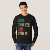 Best Shih Tzu Dad Ever Shih Tzu Dog T-shirt (Voorkant volledig)