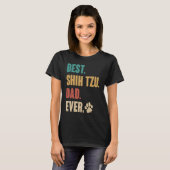 Best Shih Tzu Dad Ever Shih Tzu Dog T-shirt (Voorkant volledig)