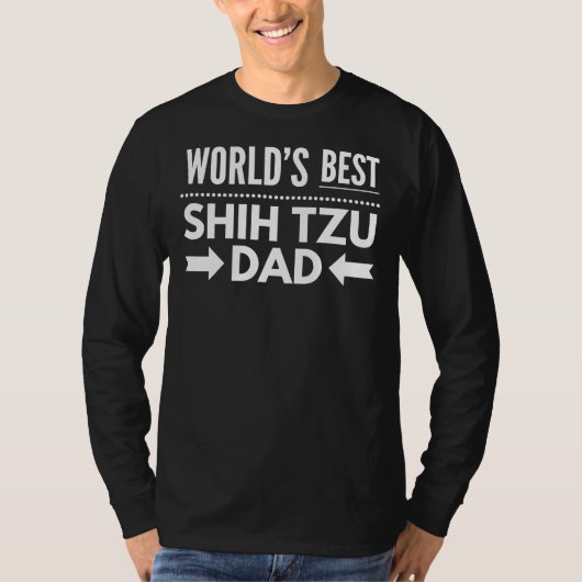 Best Shih Tzu Dad T-shirt (Voorkant)