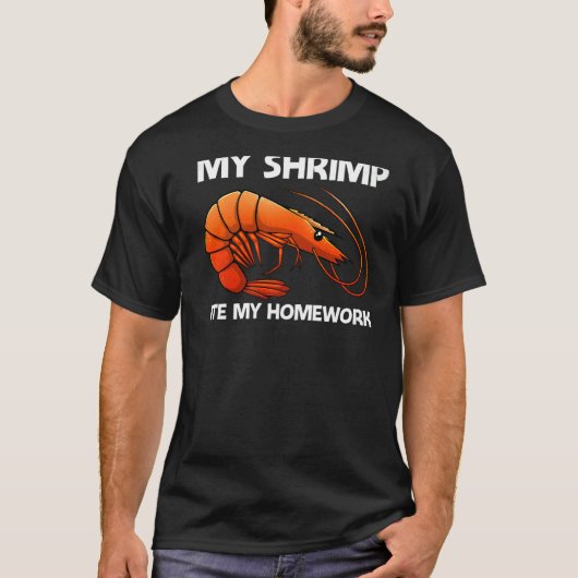 Best Shrimp For Kids Boys Prawn Animal Seafood T-shirt (Voorkant)