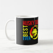 Best Siberian Husky Dad Ever, Dog Dad Gift Koffiemok (Links)