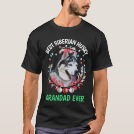 Best Siberian Husky Grandad Ever T-Shirt