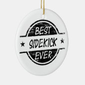 Best Sidetrap Ever Black Keramisch Ornament (Rechts)