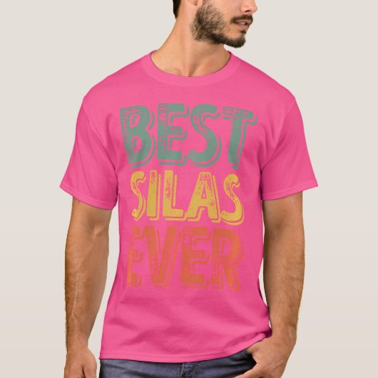Best Silas Ever Funny Persoonlijke Voornaam Sila T-shirt (Voorkant)
