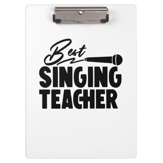 Best Singing Teacher Klembord (Voorkant)