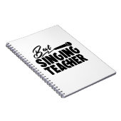 Best Singing Teacher Notitieboek (Rechterzijde)