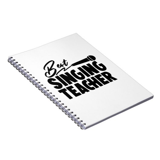Best Singing Teacher Notitieboek (Rechterzijde)