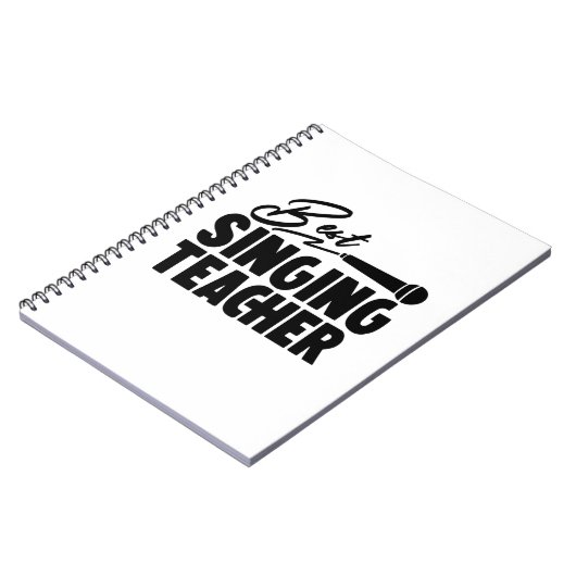 Best Singing Teacher Notitieboek (Linkerzijde)