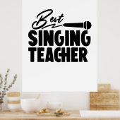 Best Singing Teacher Poster (Keuken)