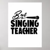 Best Singing Teacher Poster (Voorkant)