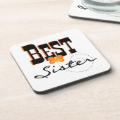 Best Sister Butterfly Gifts Bier Onderzetter (Linkerzijde)