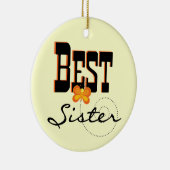 Best Sister Butterfly Gifts Keramisch Ornament (Rechts)
