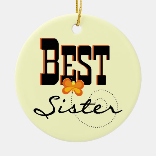 Best Sister Butterfly Gifts Keramisch Ornament (Voorkant)