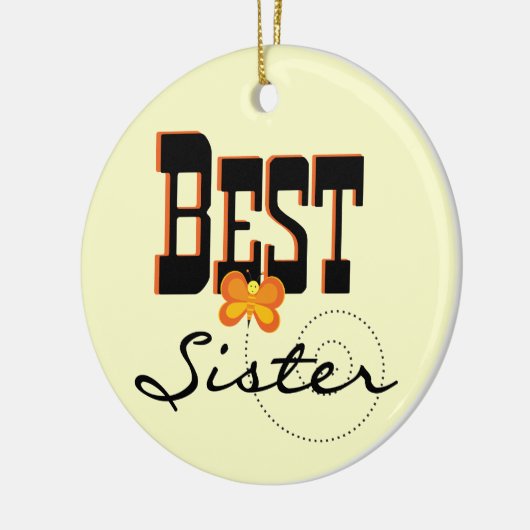 Best Sister Butterfly Gifts Keramisch Ornament (Links)