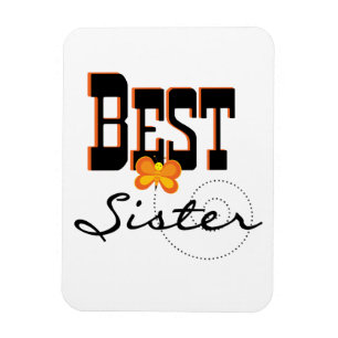 Best Sister Butterfly Gifts Magneet
