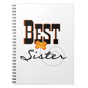 Best Sister Butterfly Gifts Notitieboek