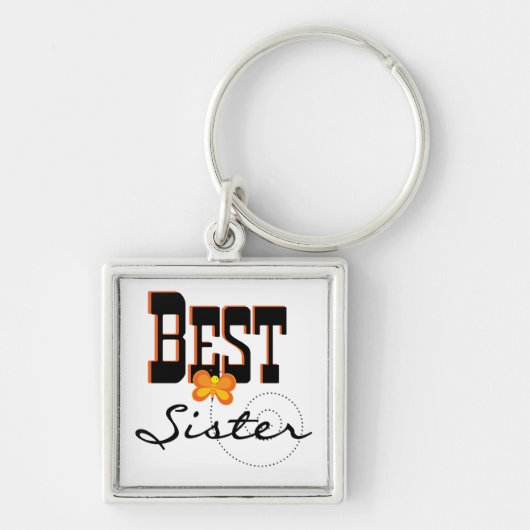 Best Sister Butterfly Gifts Sleutelhanger (Voorkant)