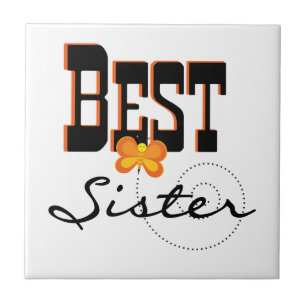 Best Sister Butterfly Gifts Tegeltje
