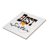 Best Sister Butterfly Gifts Tegeltje (Zijkant)