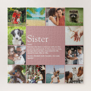 Best Sister Definition Fun Pink 12 Photo Legpuzzel