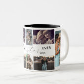 Best Sister Ever – 8 Photo Collage Mug Tweekleurige Koffiemok (Voorkant rechts)