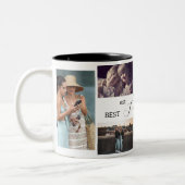 Best Sister Ever – 8 Photo Collage Mug Tweekleurige Koffiemok (Links)