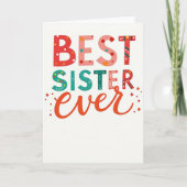 Best Sister Ever Card Kaart (Voorkant)