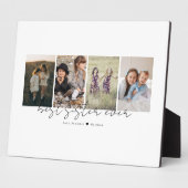 Best Sister Ever Modern Script 4 Photos Collage Fotoplaat (Zijkant)