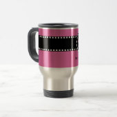 Best SISTER Ever Monogram en Eigen naam PINK Reisbeker (Voorkant links)