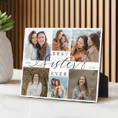 Best Sister Ever Personalized Photo Collage Fotoplaat