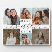 Best Sister Ever Personalized Photo Collage Fotoplaat (Voorkant)