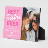 Best Sister Ever Photo Gift Fotoplaat (Zijkant)