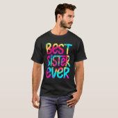 Best Sister Ever Tie Dye Moederdag Mam Women Gi T-shirt (Voorkant volledig)